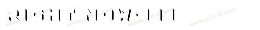 Right now字体转换